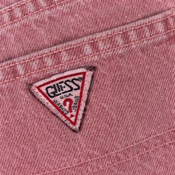 Guess Red Jean Shorts - Picture 5 of 6
